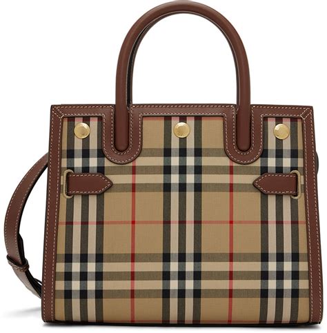 burberry small vintage check title bag beige|burberry vintage check shoulder bag.